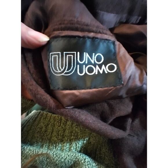 EXOTIC CAMEL HAIR DARK BROWN RAINBOW TINT UOMO JACKET BLAZER MADE IN ISRAEL SIZE - Picture 3 of 9